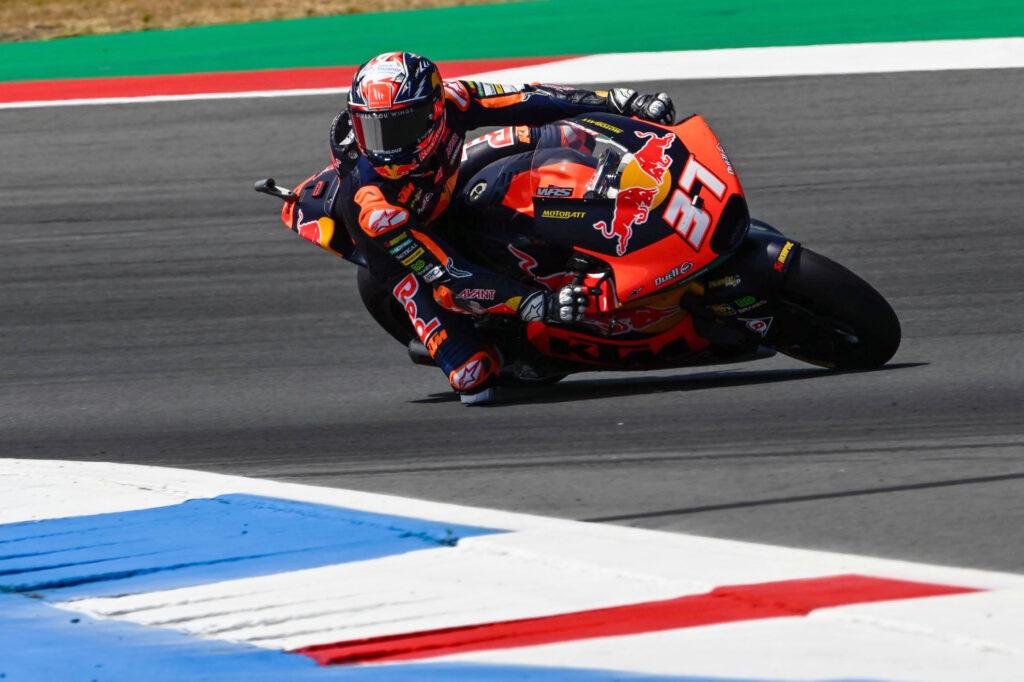 Pedro Acosta en la carrera de Moto2