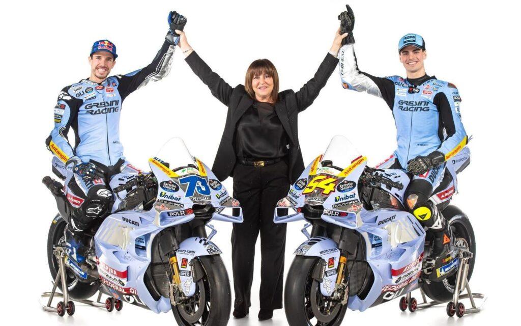 Fotografía presentación oficial del equipo Gresini Racing Team de Moto GP 2025