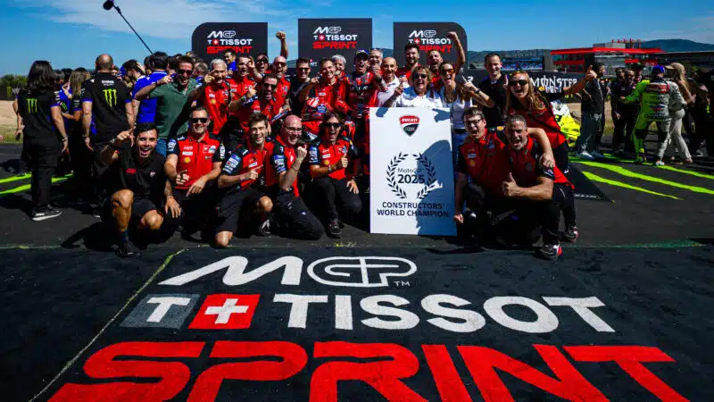 La sexta corona consecutiva de constructores para Ducati la convierte en uno de los grandes fabricantes históricos de MotoGP. Foto: Ducati
